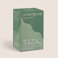100 Deep Breaths for Stress Relief. Plant Based Ayurvedic Supplement